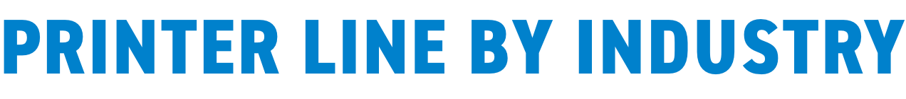 Printer line by industry