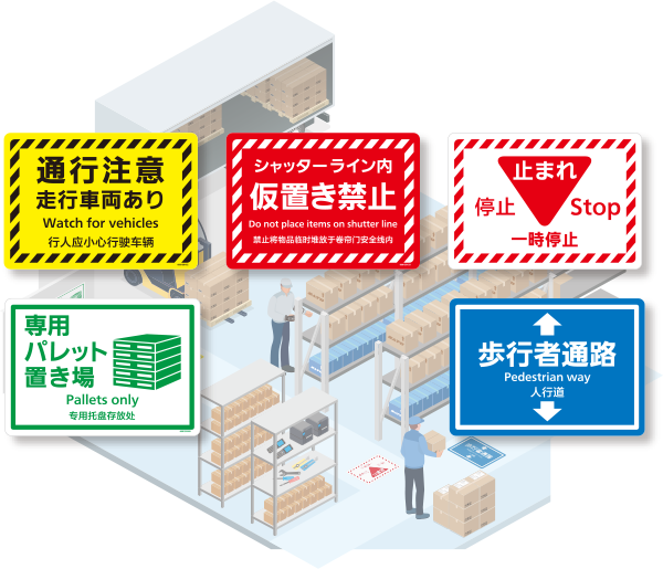 働く人の「行動を促す」表示が、物流作業現場の事故防止と働きやすさに貢献｜サトーグループ